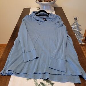 Patagonia Hooded Waffle Tunic - Light Blue - XL